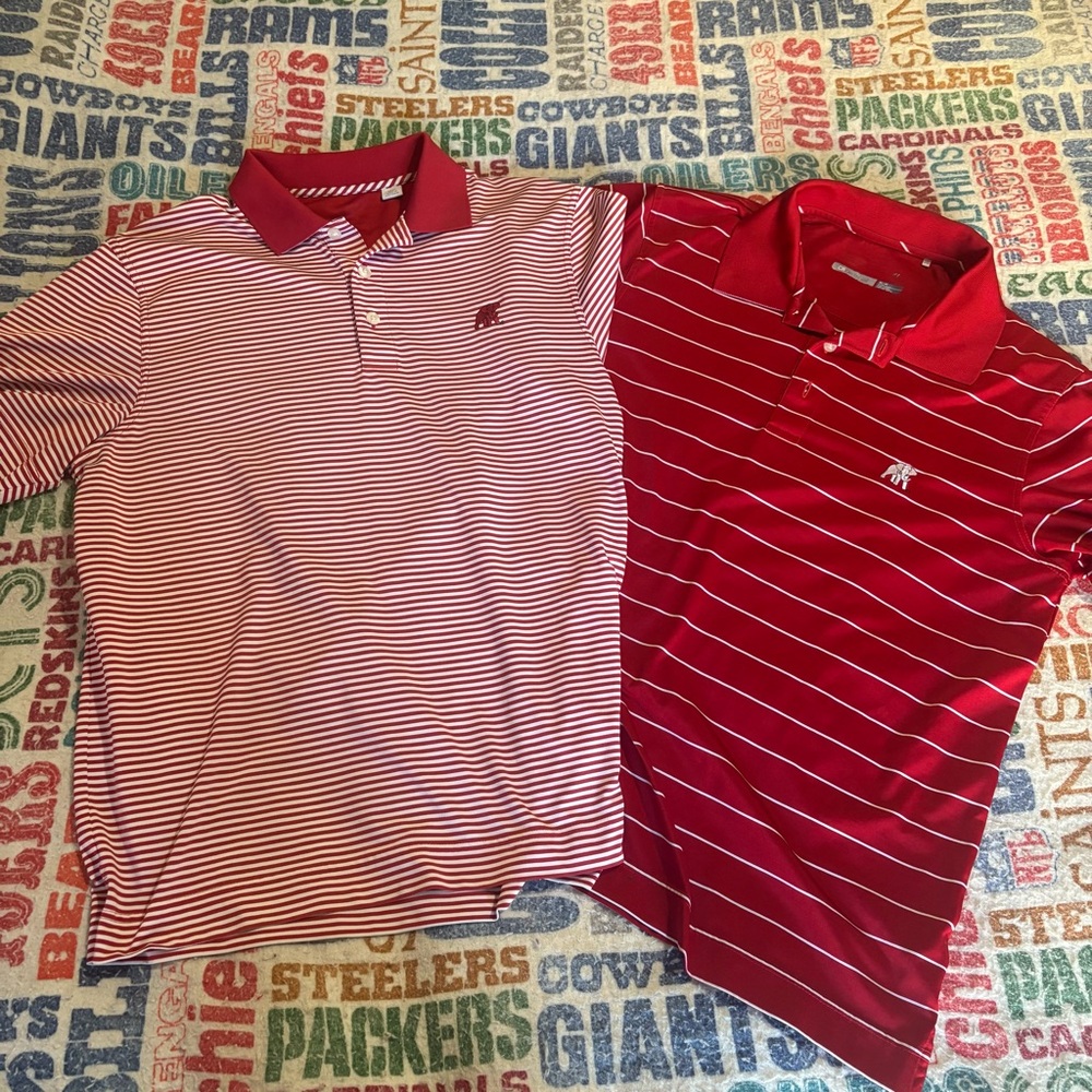 Two Cutter & Buck Alabama Crimson Tide Gameday Polos